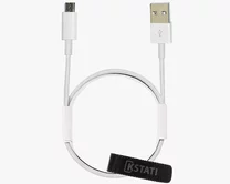 Кабель Kstati KS-001 microUSB - USB белый, 1м