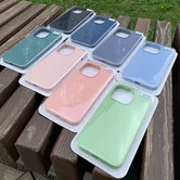 Чехол iPhone 11 Liquid Silicone FULL (лаванда)