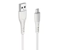 Кабель Borofone BX37 microUSB - USB белый, 1м