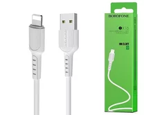 Кабель Borofone BX16 Lightning - USB белый, 1м