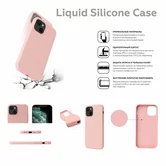 Чехол iPhone 13 Liquid Silicone FULL (темно-зеленый)