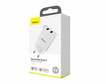 яяяСЗУ-2USB Baseus Speed Mini 10,5W белый