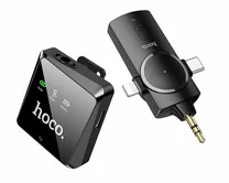 Микрофон петличный беспроводной Hoco S31 (3 в 1) для Type-C, iPhone, 3.5jack 