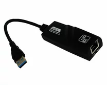 Переходник USB - RJ45, LAN Port, тех.упак (черный)