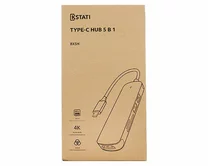 Type-C HUB Kstati BX5H 5 в 1 серый