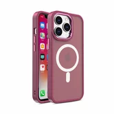 Чехол iPhone 13 Pro Max Matte Case MagSafe (бордовый)