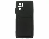 Чехол Xiaomi Redmi Note 10/Note 10S/Poco M5s TPU CardHolder (черный)