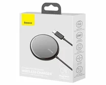 Беспроводное ЗУ qi Baseus Simple Mini Magnetic Wireless Charger черный