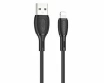 Кабель Borofone BX86 Lightning - USB черный, 1м