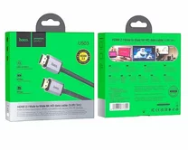 Кабель Hoco US03 HDMI HDTV 2.0 Male To Male 4K HDMI, 1м