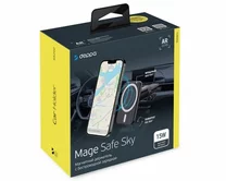 Авт. держатель Deppa Mage Safe Sky для iPhone, магнитный, черный, 55202