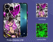 Чехол iPhone 14 Pro LUXO Girl (J180)