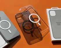 Чехол iPhone 15 Clear Case MagSafe hi-copy (черный)