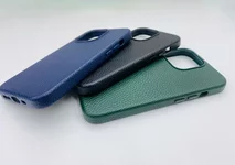 Чехол iPhone 13 Classic Leather (темно-синий)