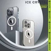 Чехол iPhone 16 Pro KUVETE Ice Crystal MagSafe (прозрачный)