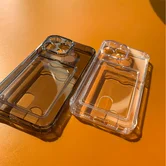 Чехол Infinix HOT 50 Pro 4G TPU CardHolder (прозрачный черный)