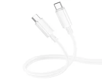 Кабель Borofone BX112 Type-C - Type-C 60W, белый, 1м